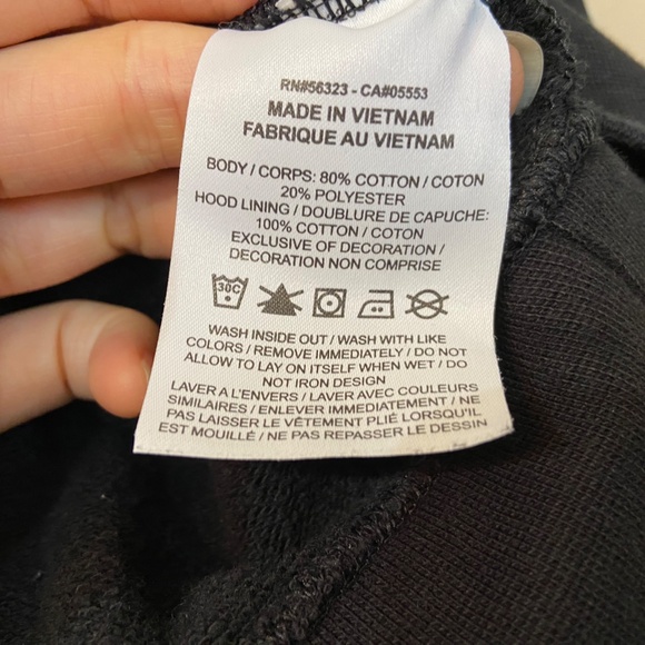 NIKE Long Sleeve Cropped Hoodie in Black Women's Size Small - Picture 5 of 6